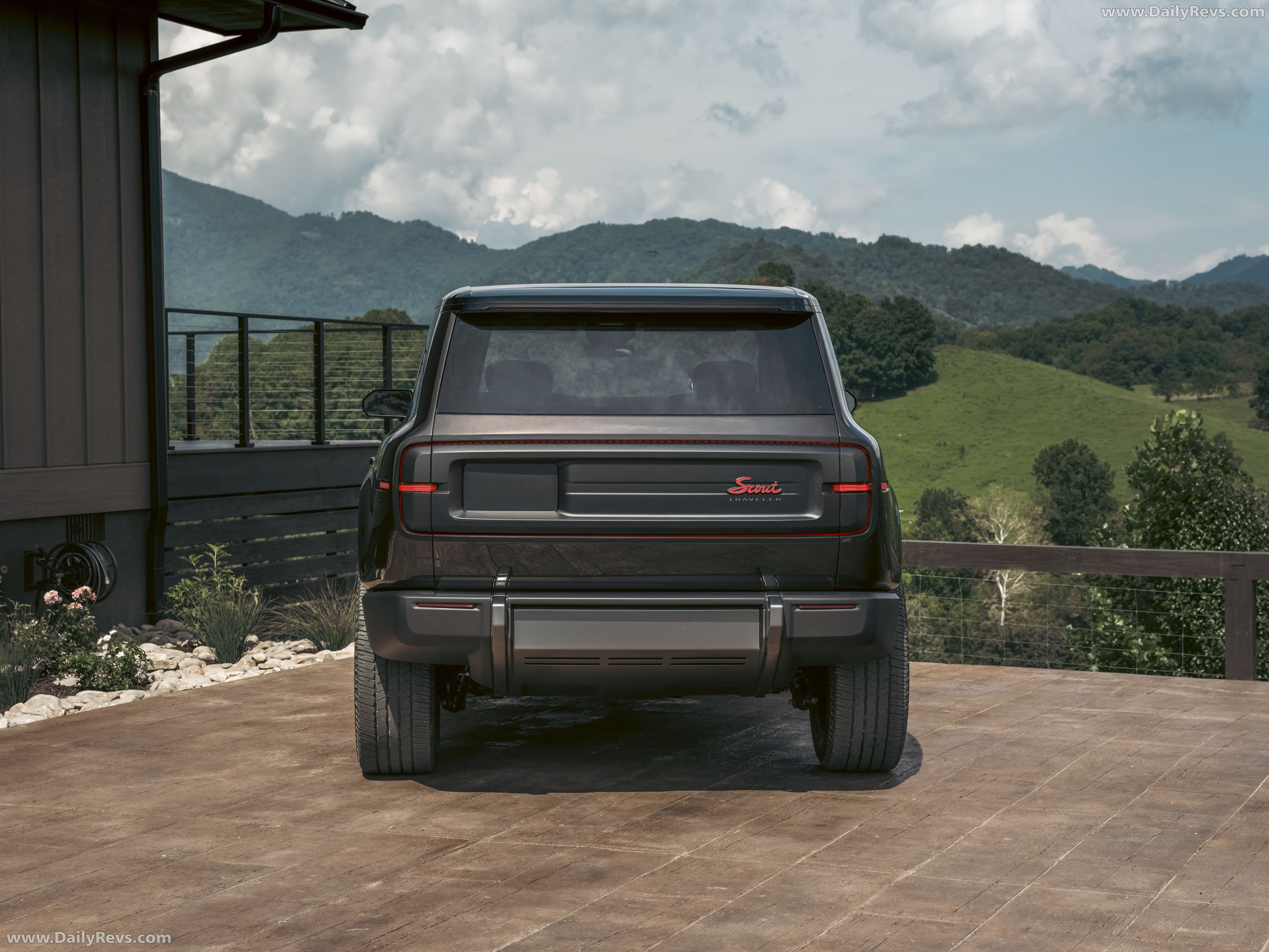 2026 Scout Motors Traveler Mountainside Concept Rear View